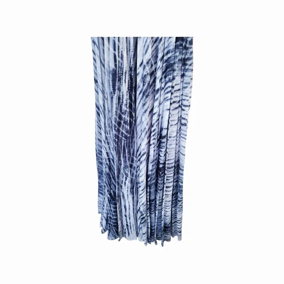 Michael Michael Kors Midnight Blue Tie Dye Georgette Maxi Dress Sz M/ $325 MRSP - Picture 7 of 12
